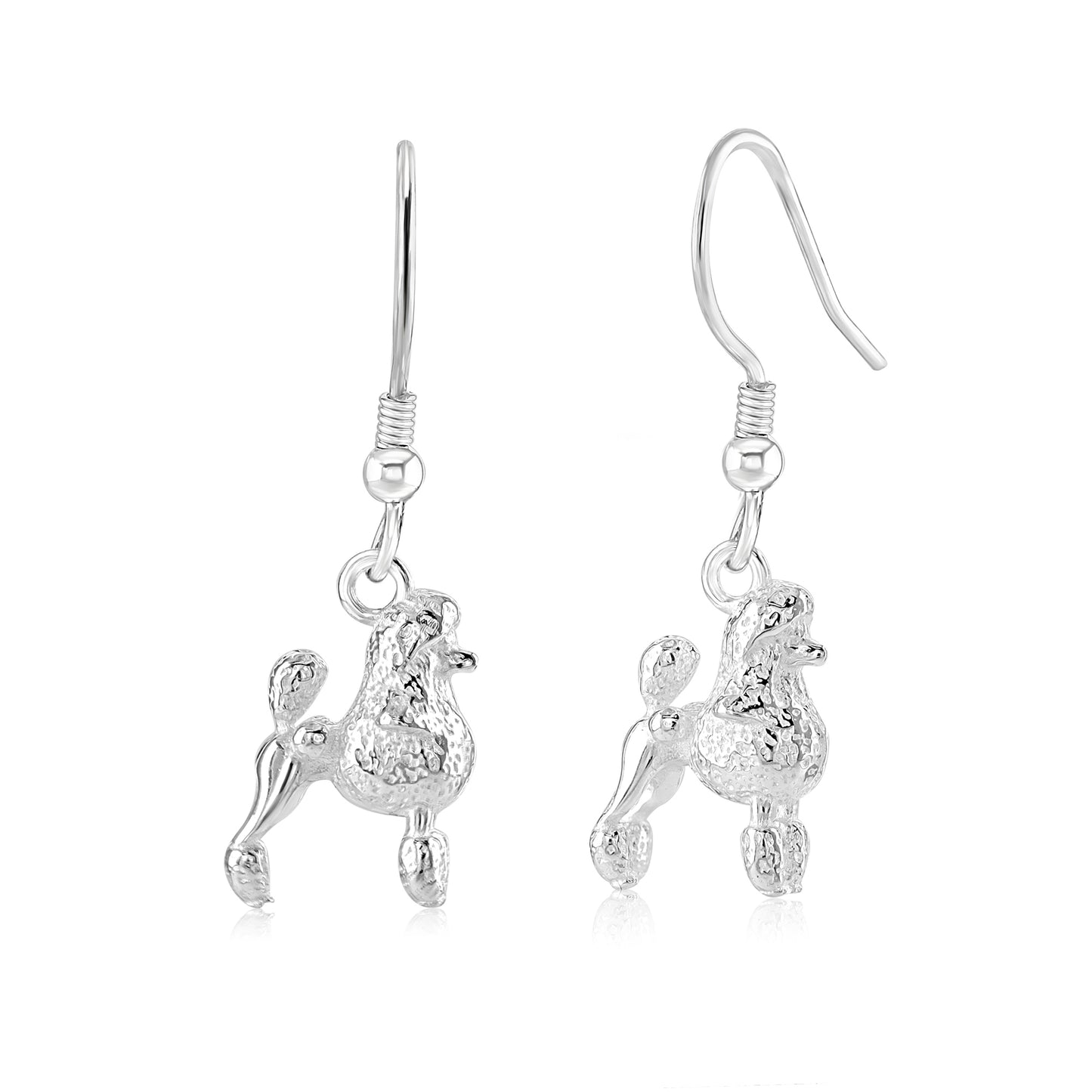 Poodle Silver Earrings