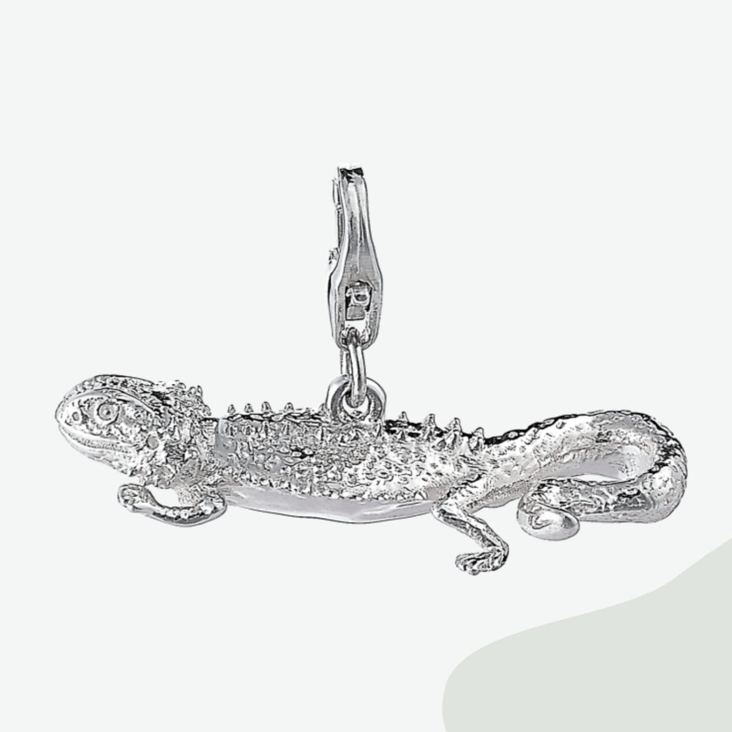 Bearded Dragon Silver Charm - MYLEE London