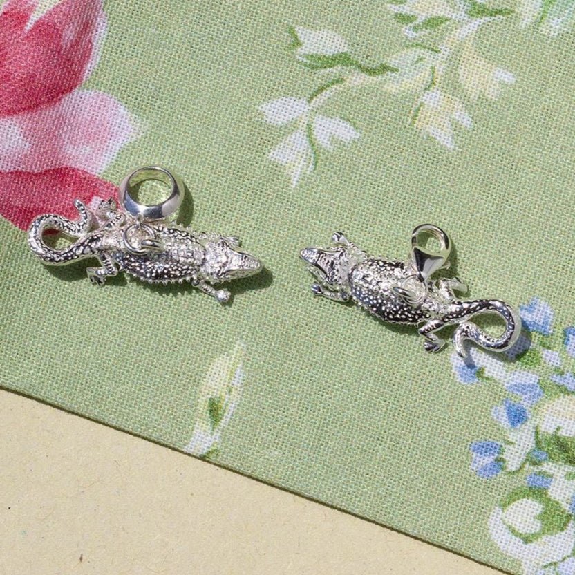 Bearded Dragon Silver Charm - MYLEE London