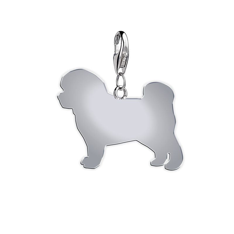 Bolognese Silhouette Silver Charm - MYLEE London