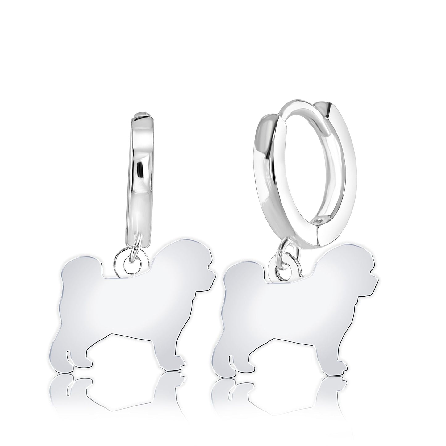 Bolognese Silhouette Silver Earrings - MYLEE London