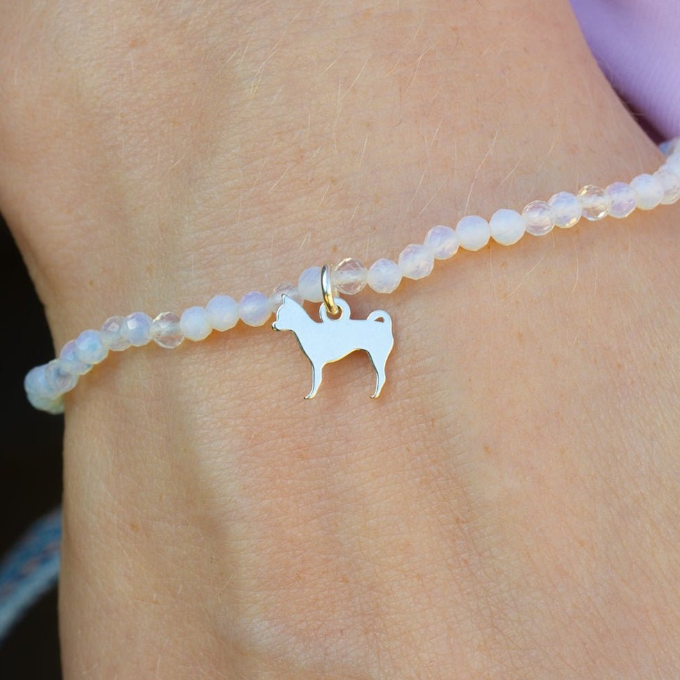 Chihuahua Silhouette Crystal Bracelet - Personalised - MYLEE London