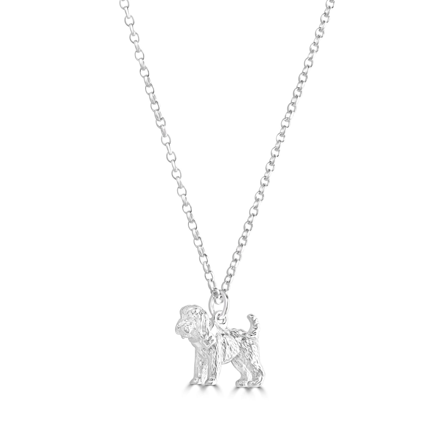 Cockapoo Silver Necklace - Personalised - MYLEE London