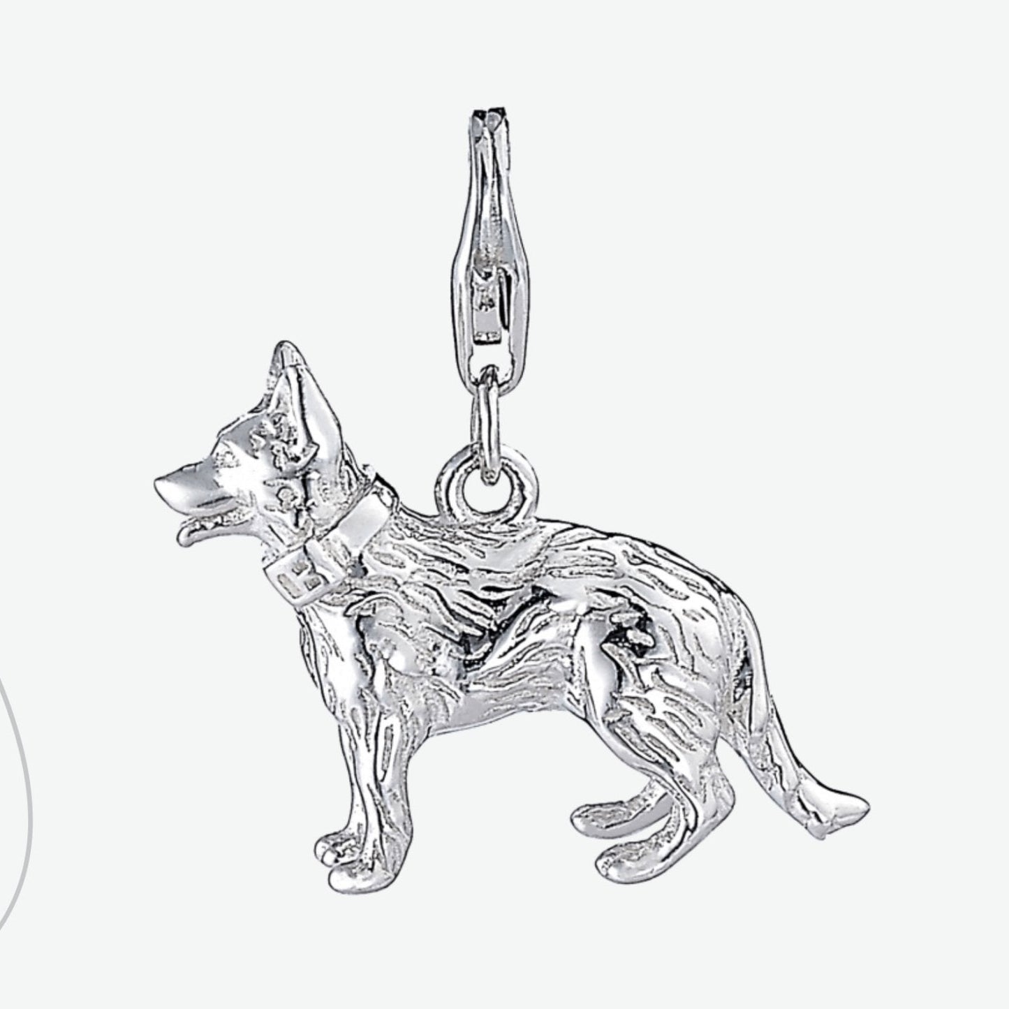 German Shepherd Silver Charm - MYLEE London