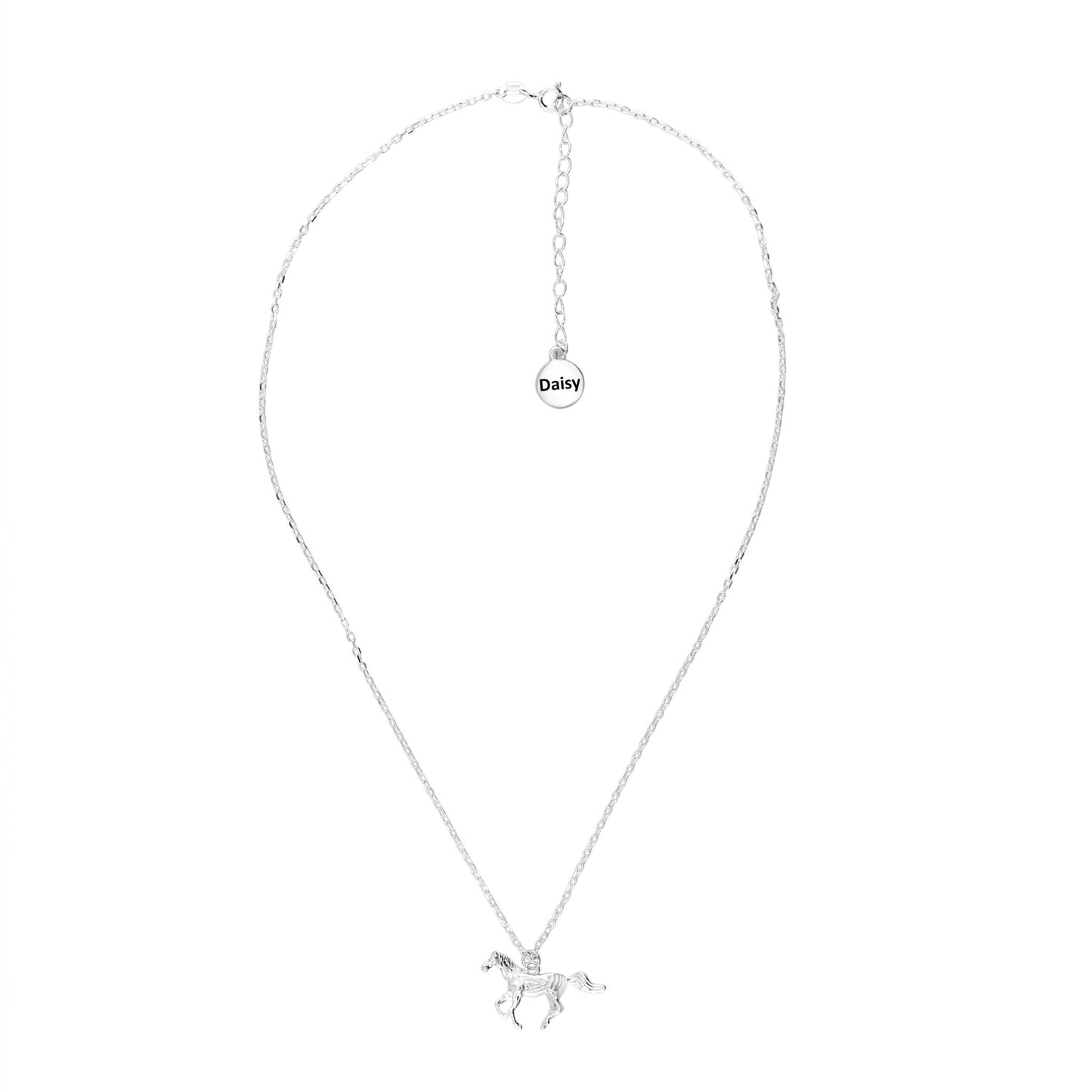 Horse Silver Necklace - Personalised - MYLEE London