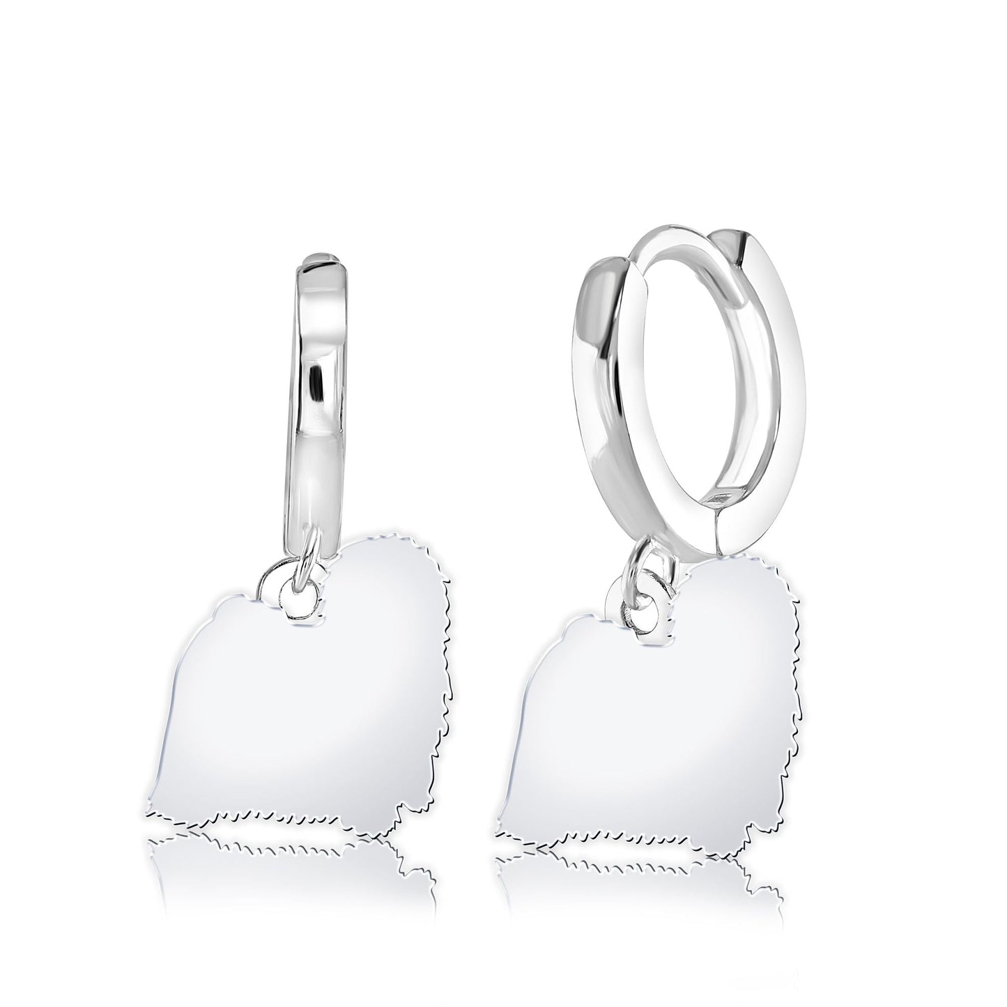Hungarian Puli Silhouette Silver Earrings - MYLEE London