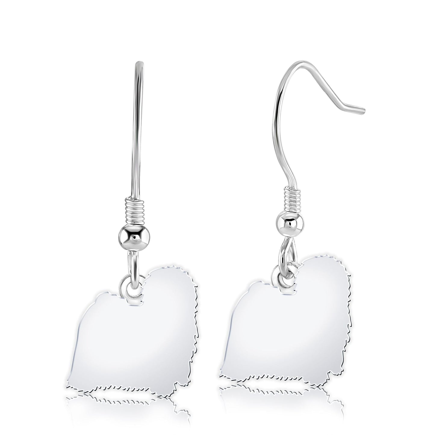 Hungarian Puli Silhouette Silver Earrings - MYLEE London
