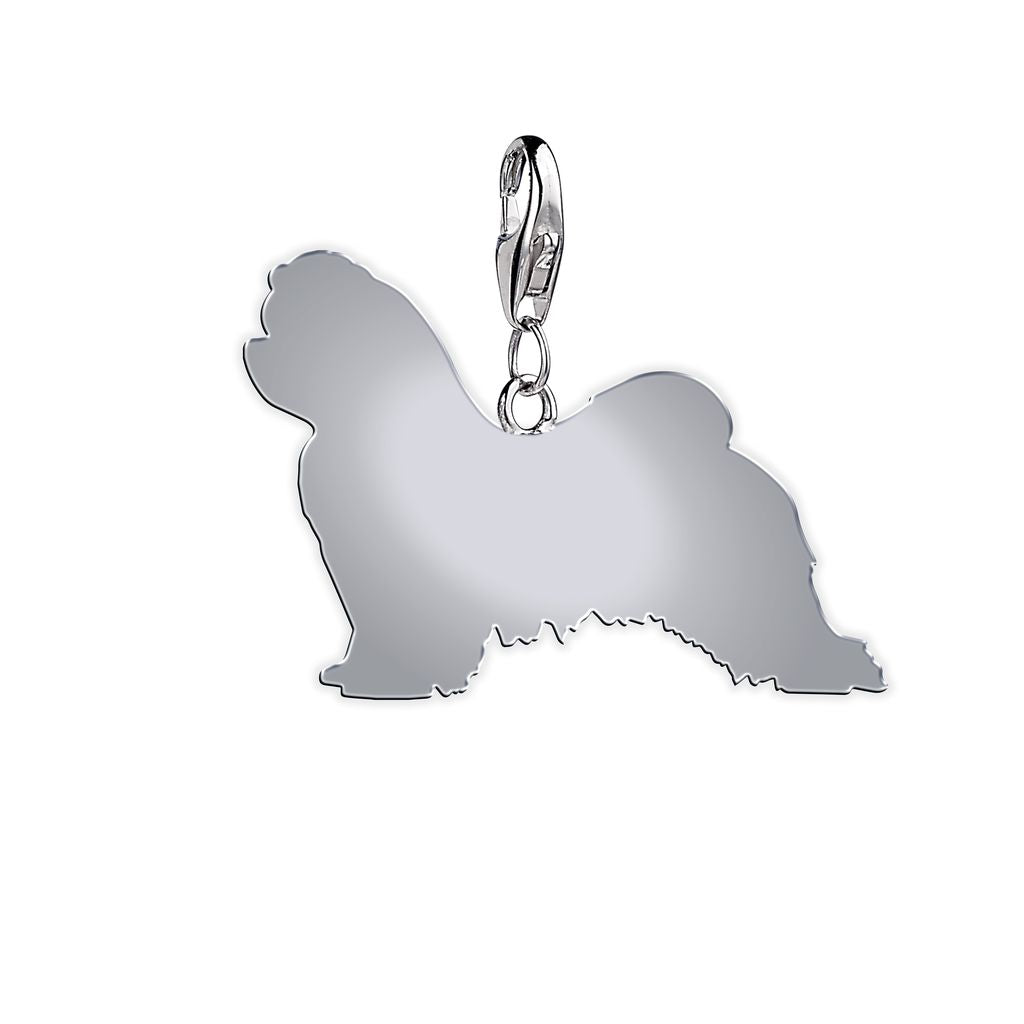 Maltese Silhouette Silver Charm - MYLEE London