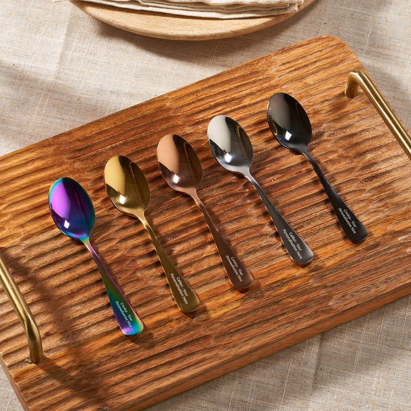 Personalised Stainless Steel Teaspoon - MYLEE London