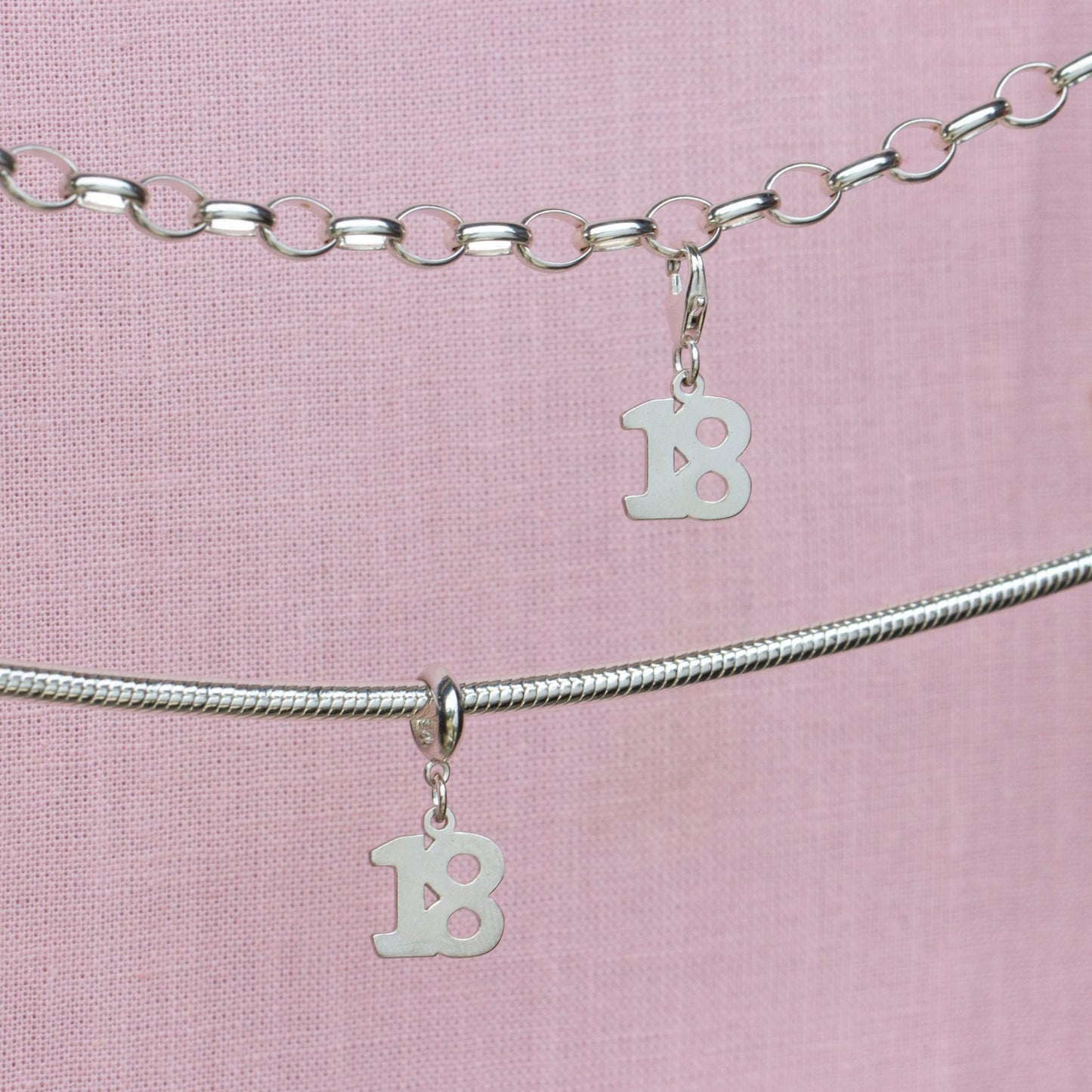 Sterling Silver 18 Charm - MYLEE London