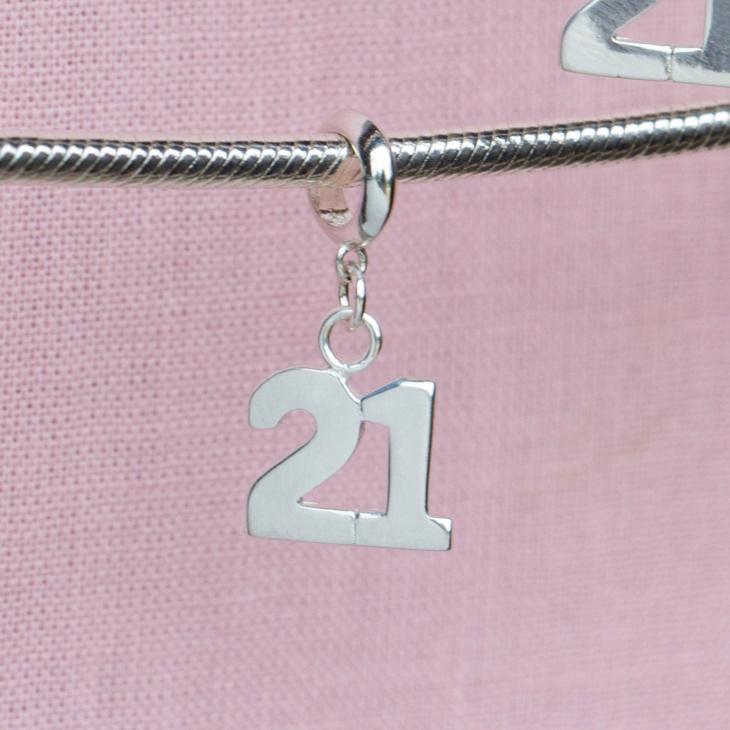 Sterling Silver 21 Charm - MYLEE London