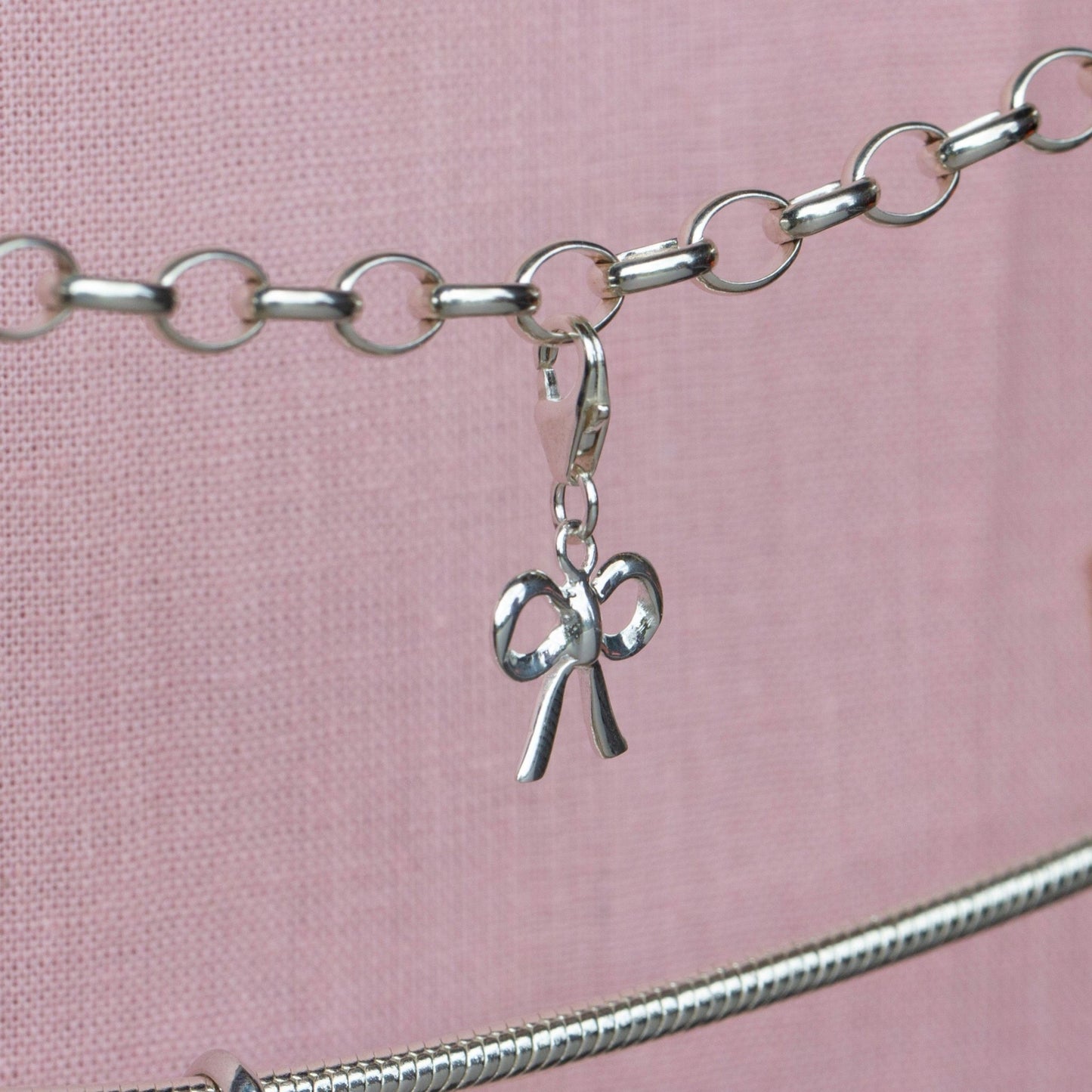 Sterling Silver Bow Charm - MYLEE London
