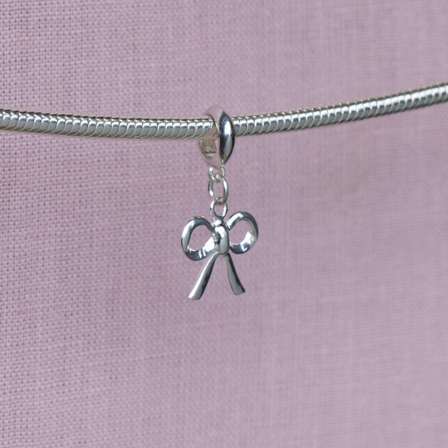 Sterling Silver Bow Charm - MYLEE London