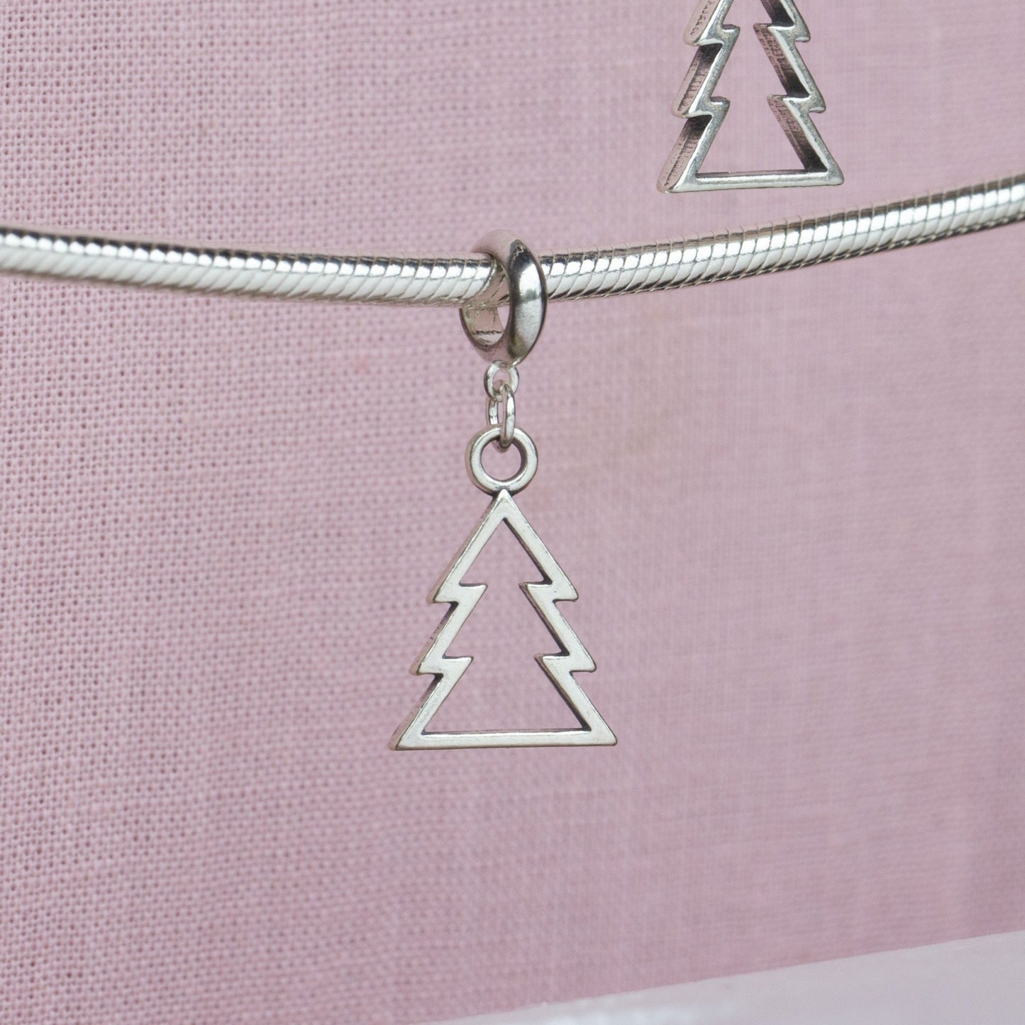 Sterling Silver Christmas Tree Charm - MYLEE London
