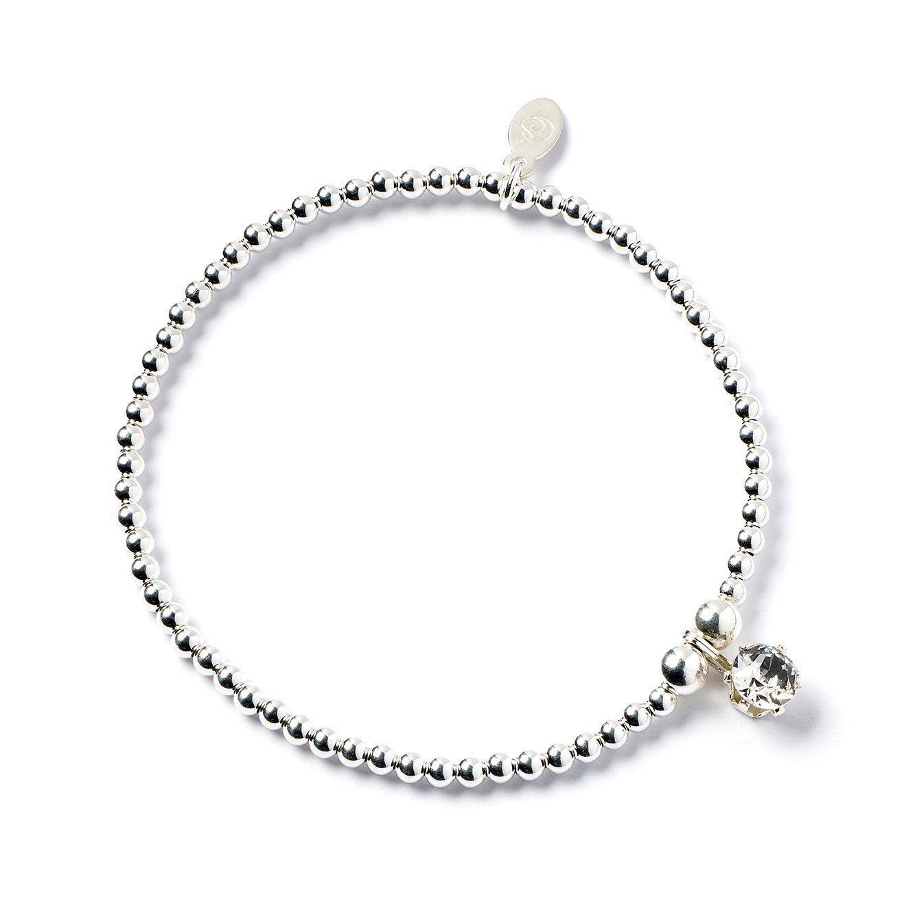 Sterling Silver Clear Crystal Bracelet - MYLEE London