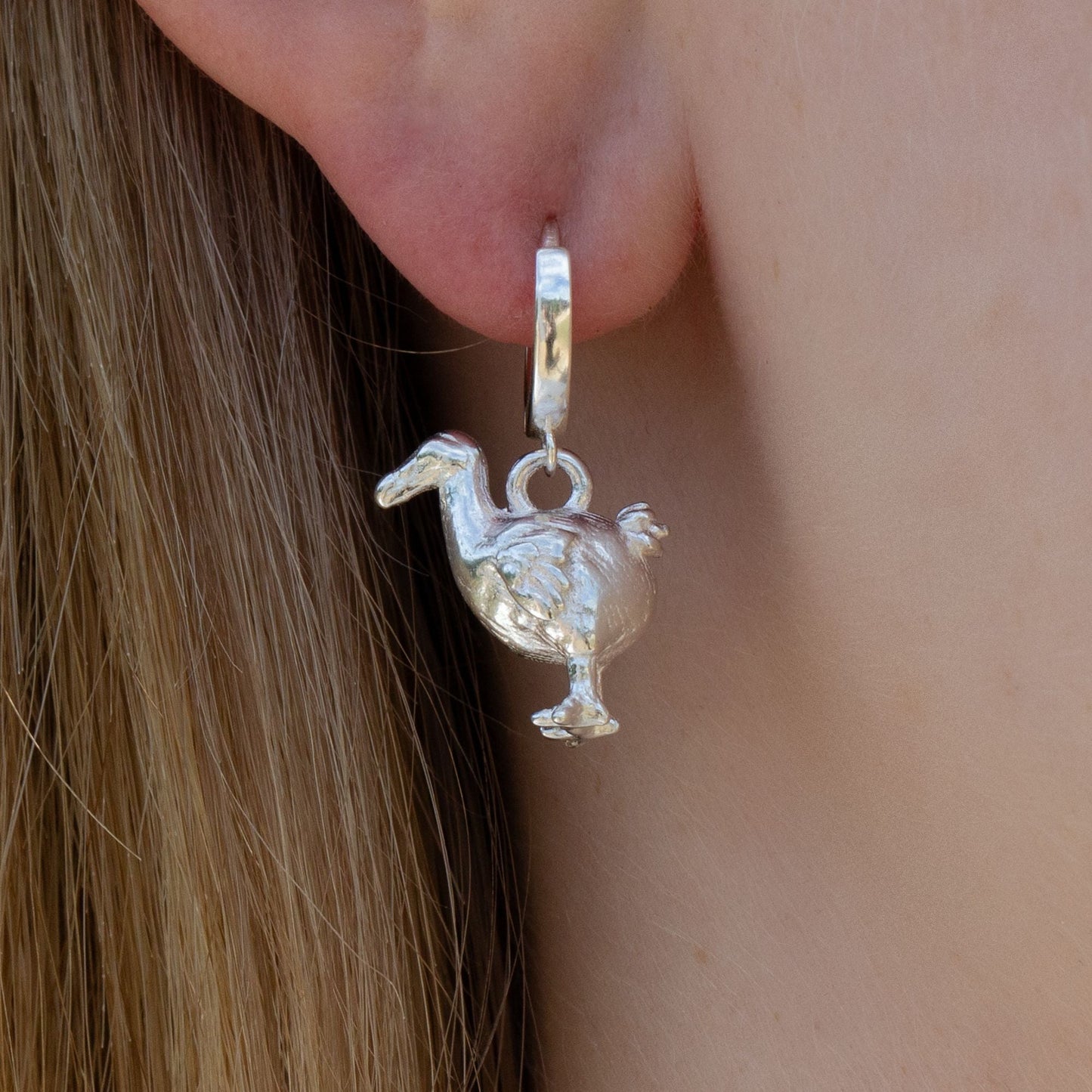 Sterling Silver Dodo Earrings - MYLEE London