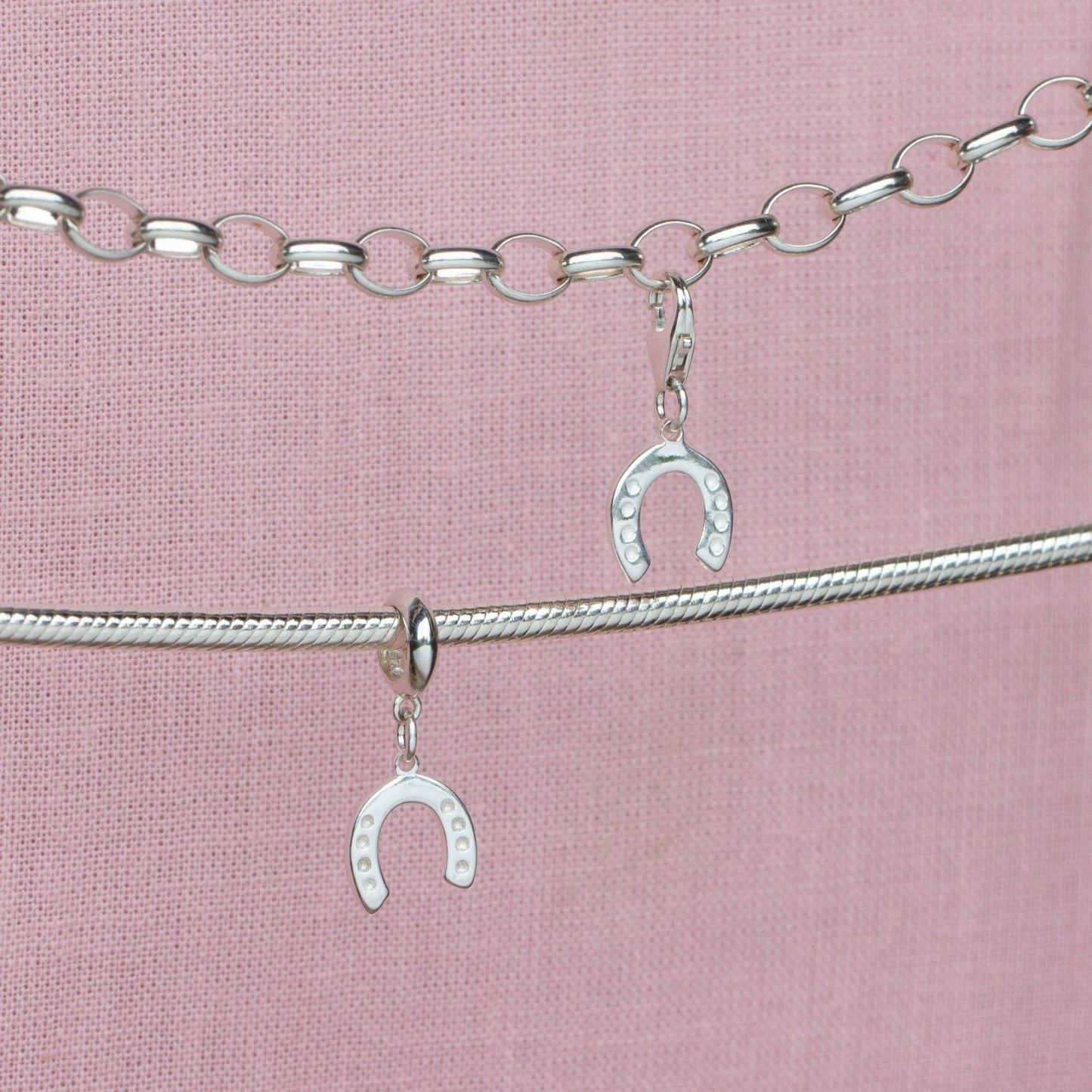 Sterling Silver Lucky Horseshoe Charm - MYLEE London