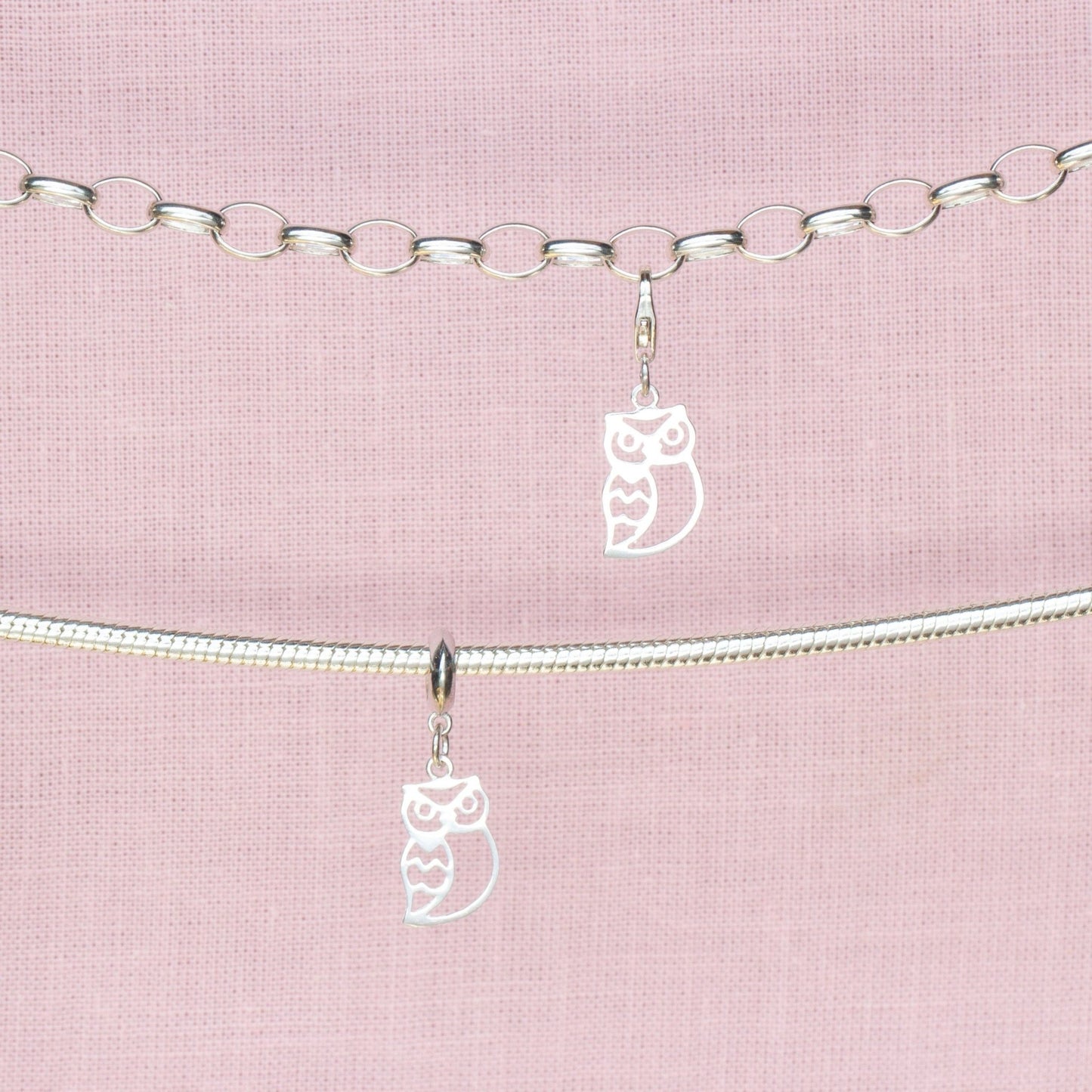 Sterling Silver Owl Charm - MYLEE London