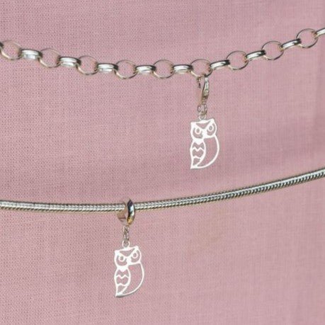Sterling Silver Owl Charm - MYLEE London