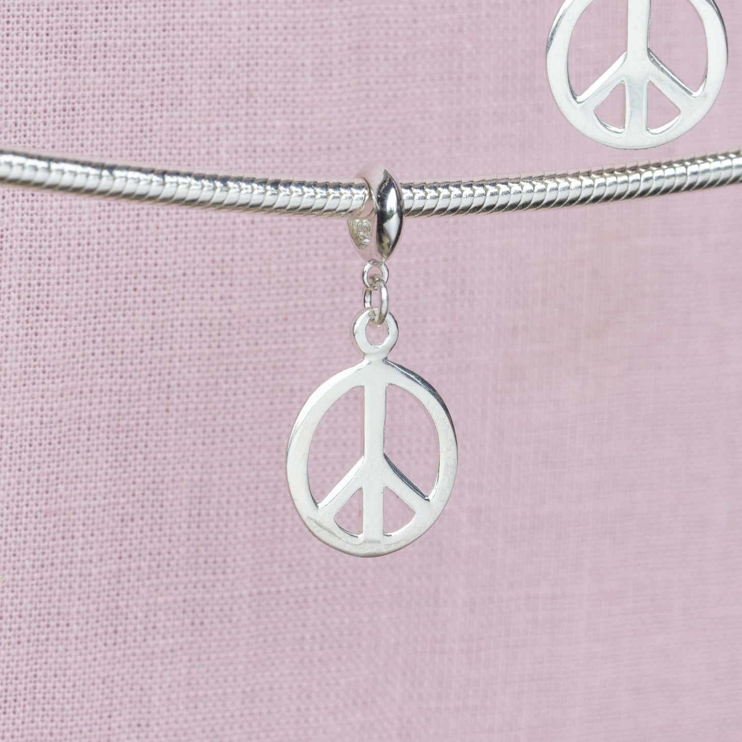Sterling Silver Peace Charm - MYLEE London