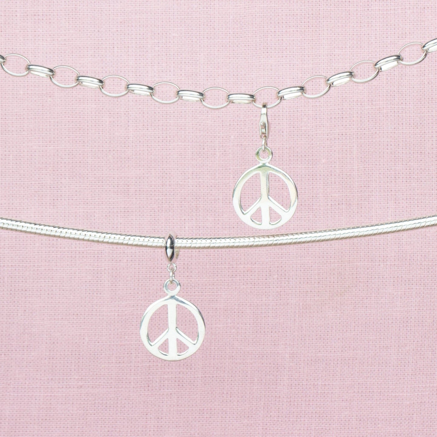 Sterling Silver Peace Charm - MYLEE London
