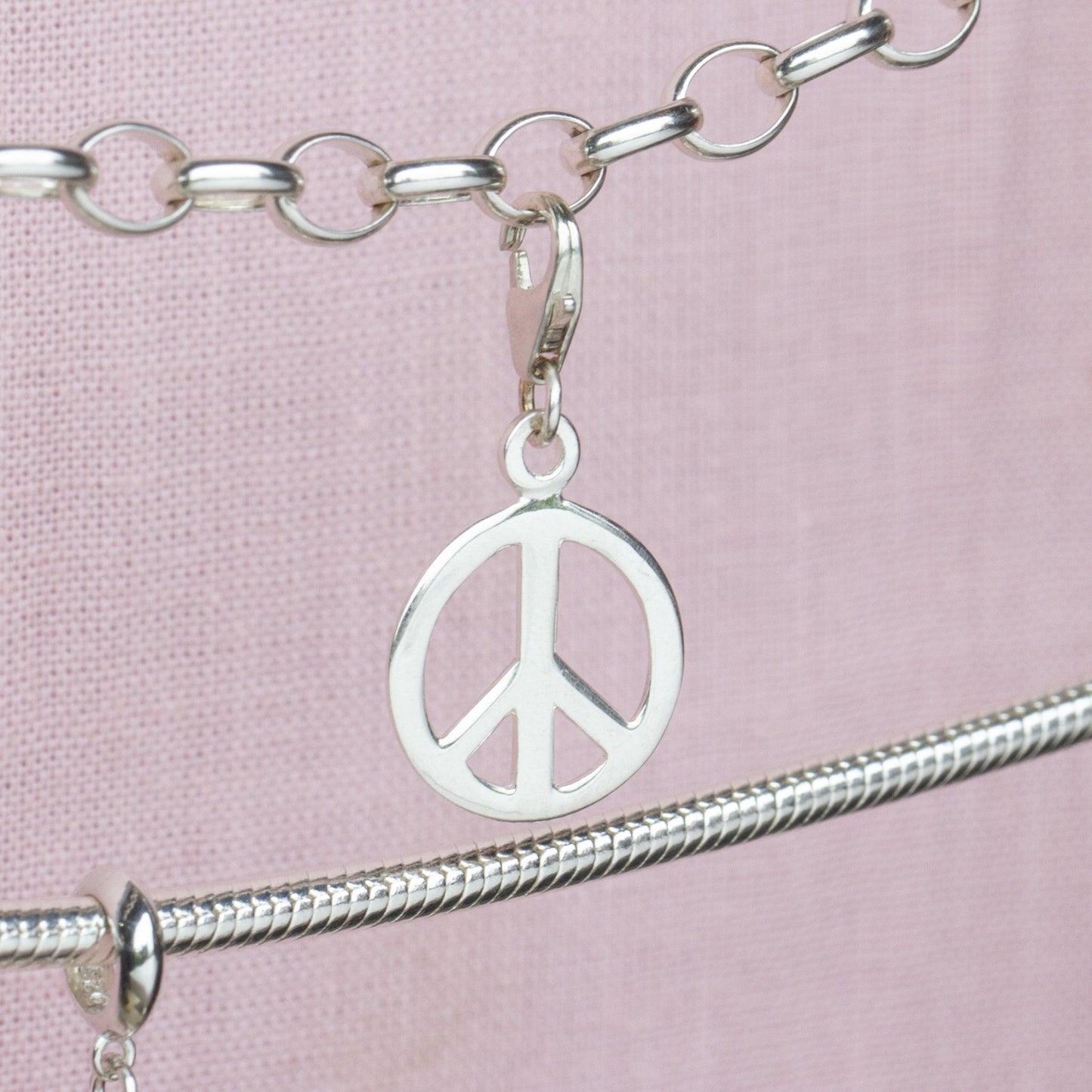 Sterling Silver Peace Charm - MYLEE London