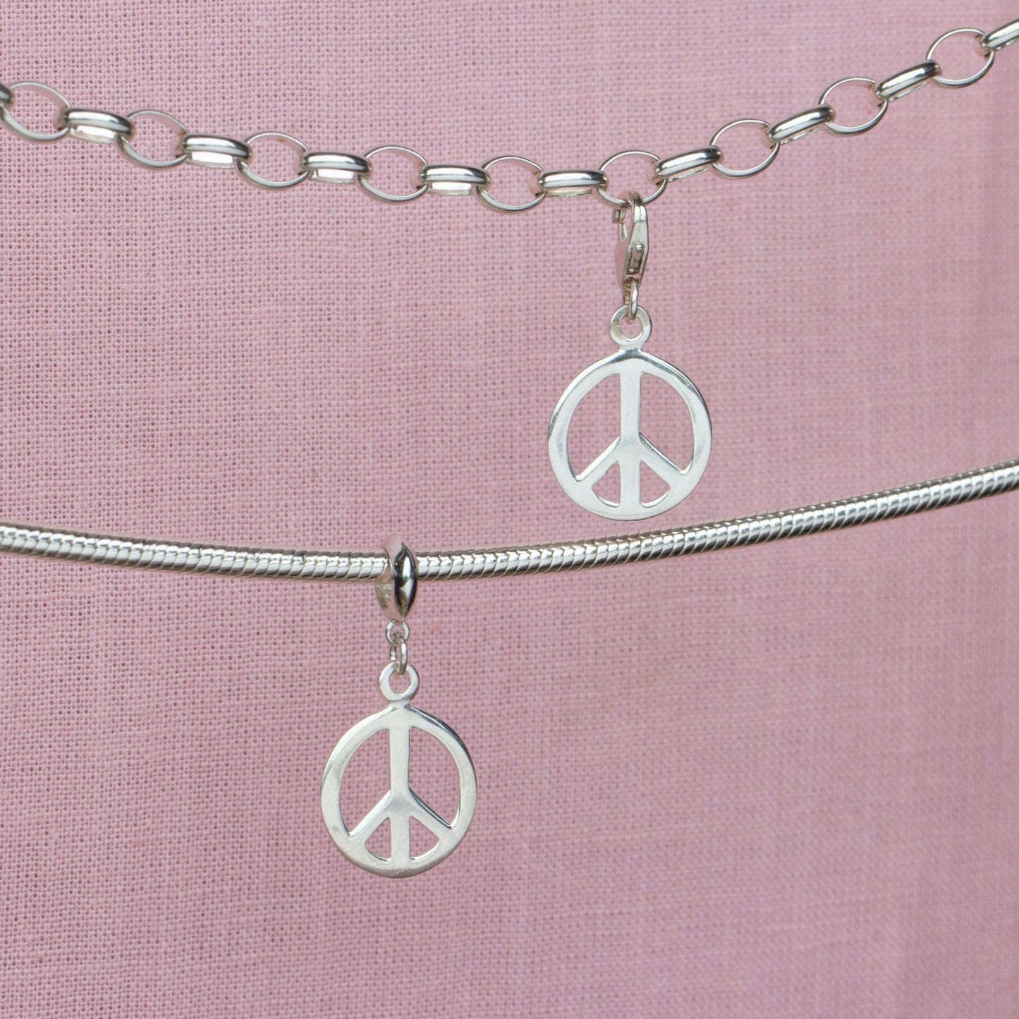 Sterling Silver Peace Charm - MYLEE London