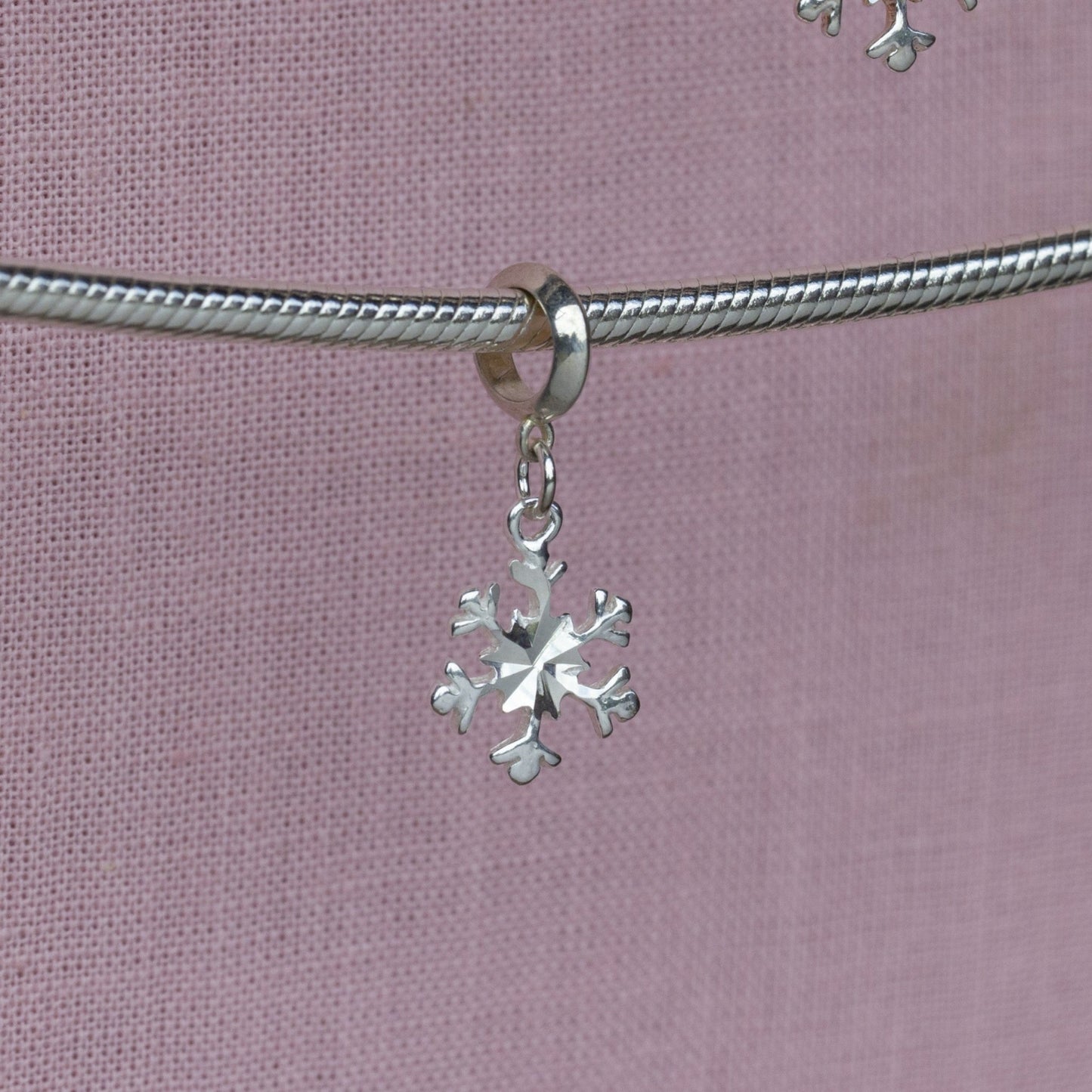 Sterling Silver Snowflake Charm - MYLEE London