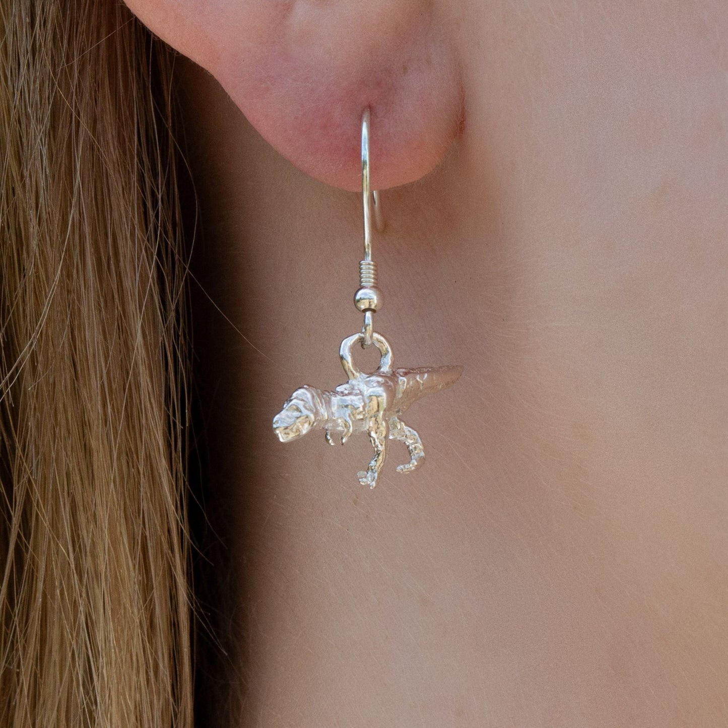 Sterling Silver Tyrannosaurus Rex Earrings - MYLEE London