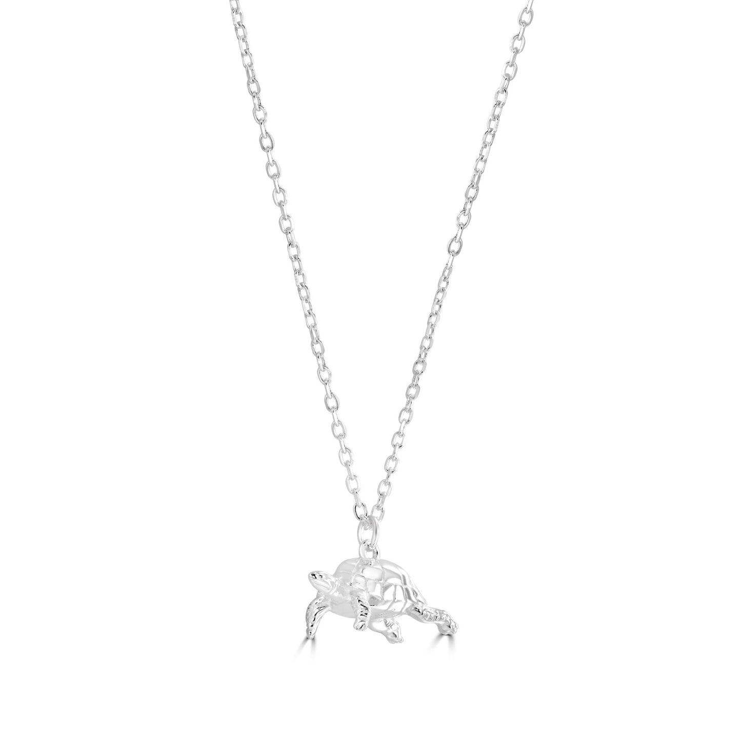Tortoise Silver Necklace - Personalised - MYLEE London