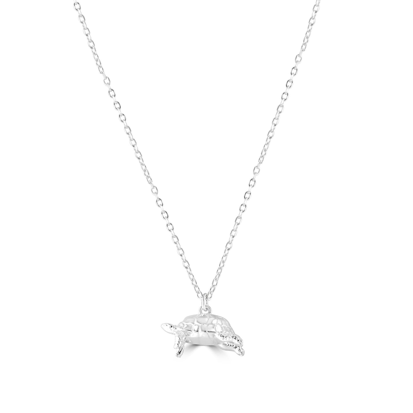 Tortoise Silver Necklace - Personalised - MYLEE London