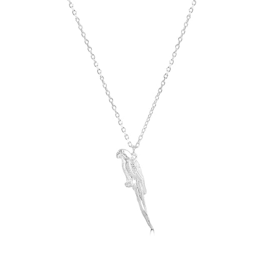 Parrot Silver Necklace - Personalised