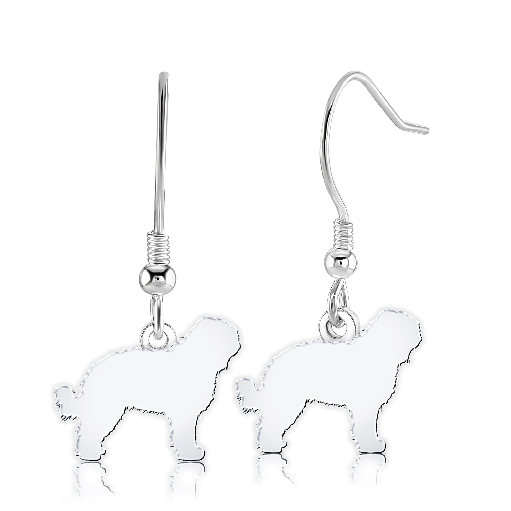 Barbet Silhouette Silver Earrings - MYLEE London