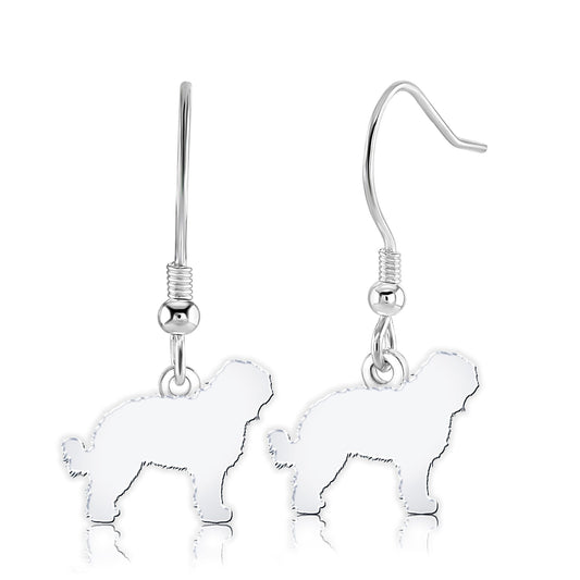 Barbet Silhouette Silver Earrings - MYLEE London