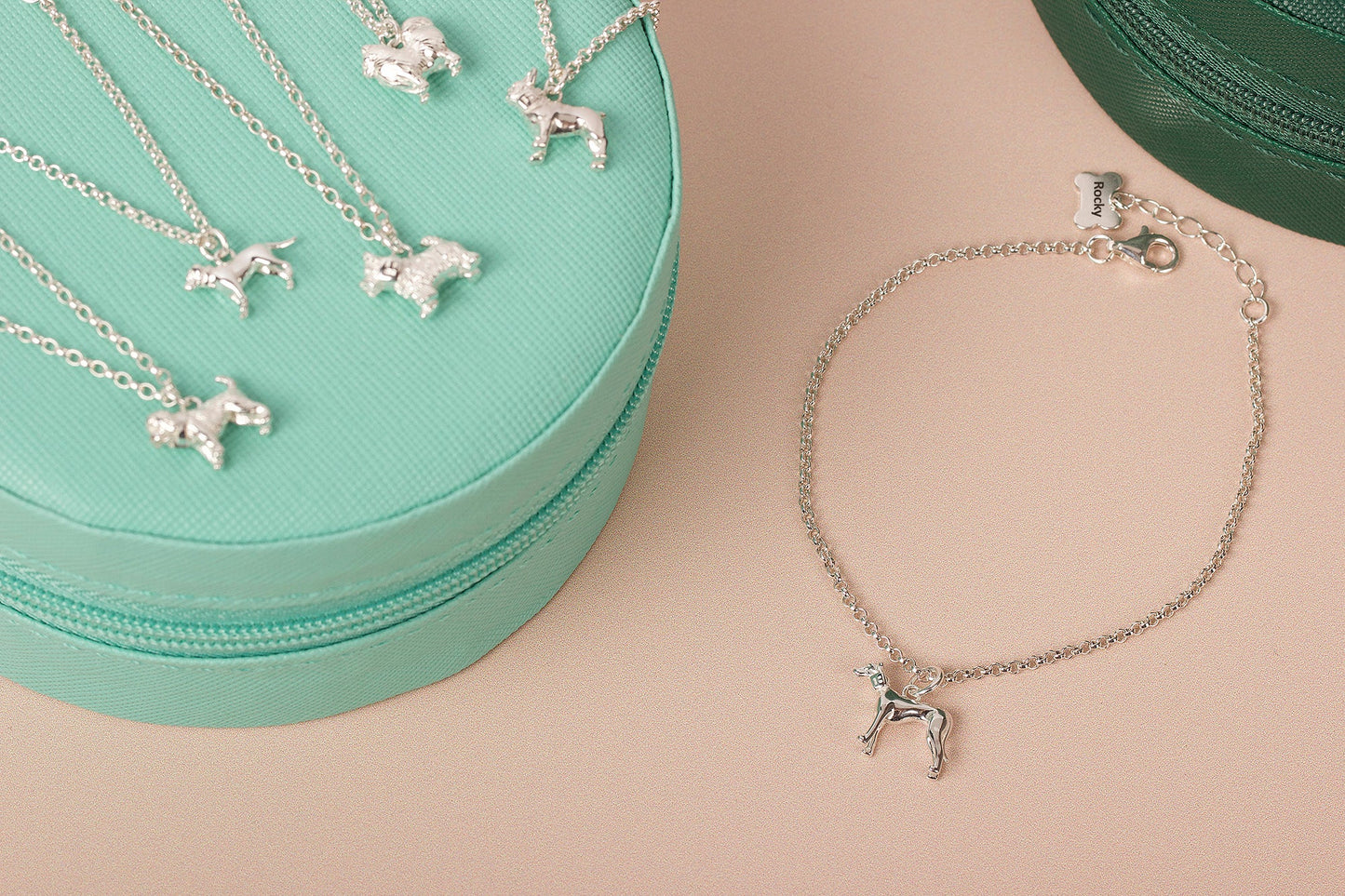 Bearded Dragon Dainty Chain Bracelet - Personalised - Sterling Silver - MYLEE London