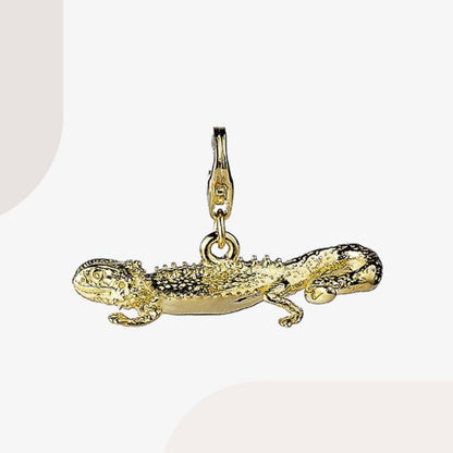 Bearded Dragon Gold Charm - MYLEE London