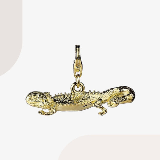 Bearded Dragon Gold Charm - MYLEE London