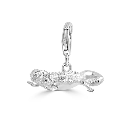 Bearded Dragon Silver Charm - MYLEE London