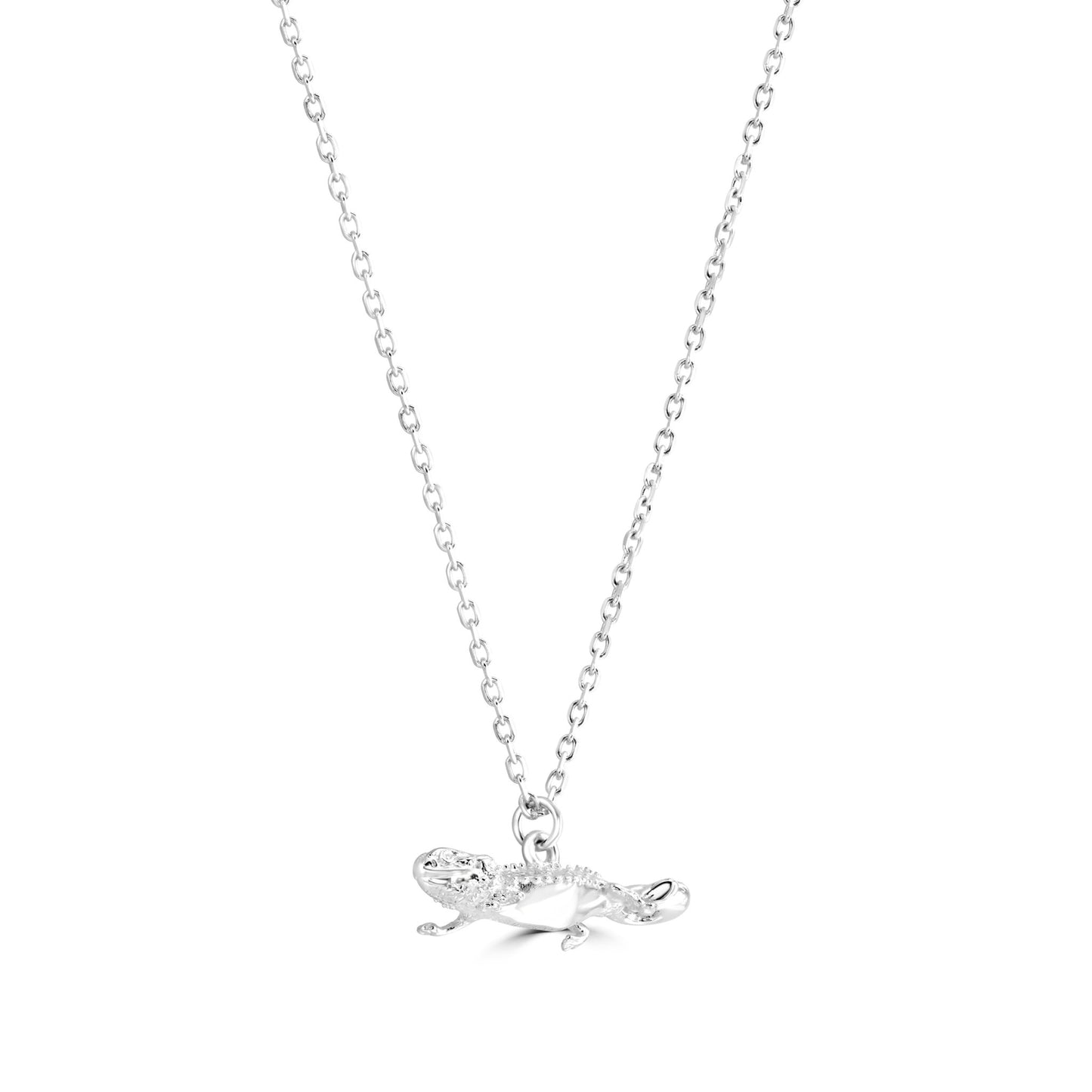 Bearded Dragon Silver Necklace - Personalised - MYLEE London