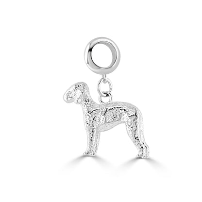Bedlington Terrier Silver Charm - MYLEE London