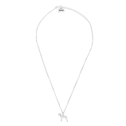 Bedlington Terrier Silver Necklace - Personalised - MYLEE London