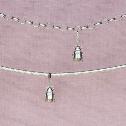 Beetle Silver Charm - MYLEE London