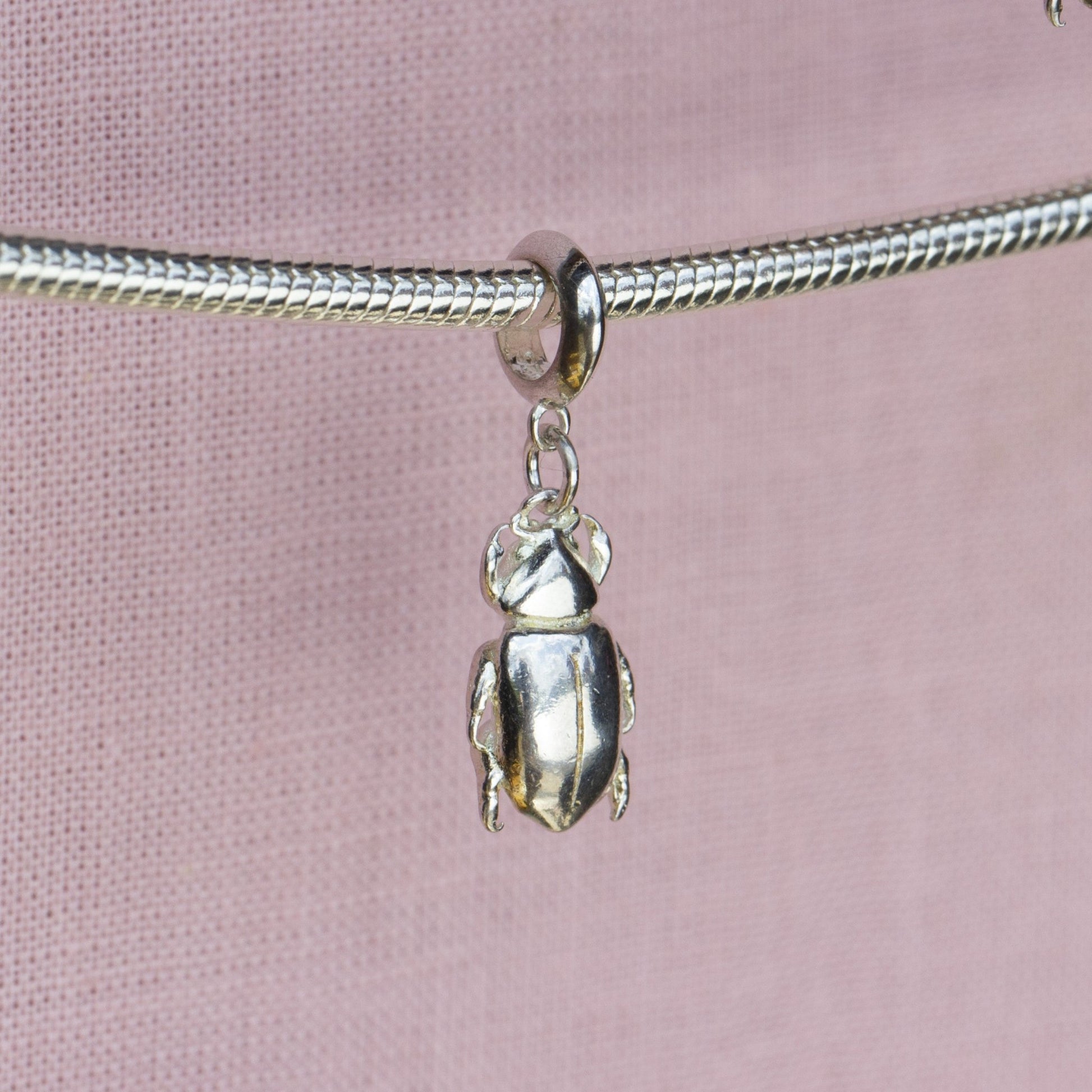 Beetle Silver Charm - MYLEE London