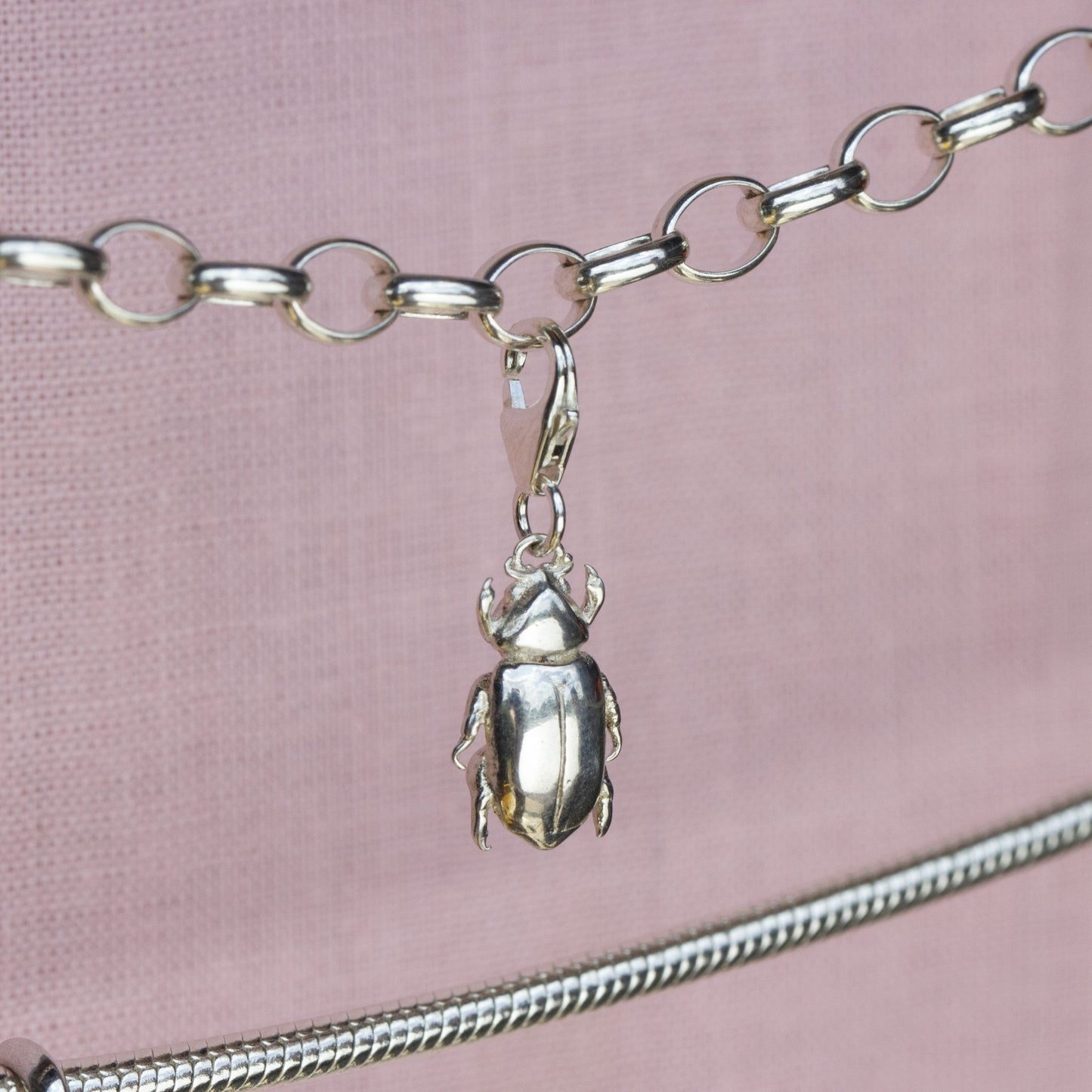 Beetle Silver Charm - MYLEE London
