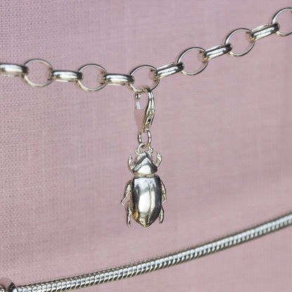 Beetle Silver Charm - MYLEE London