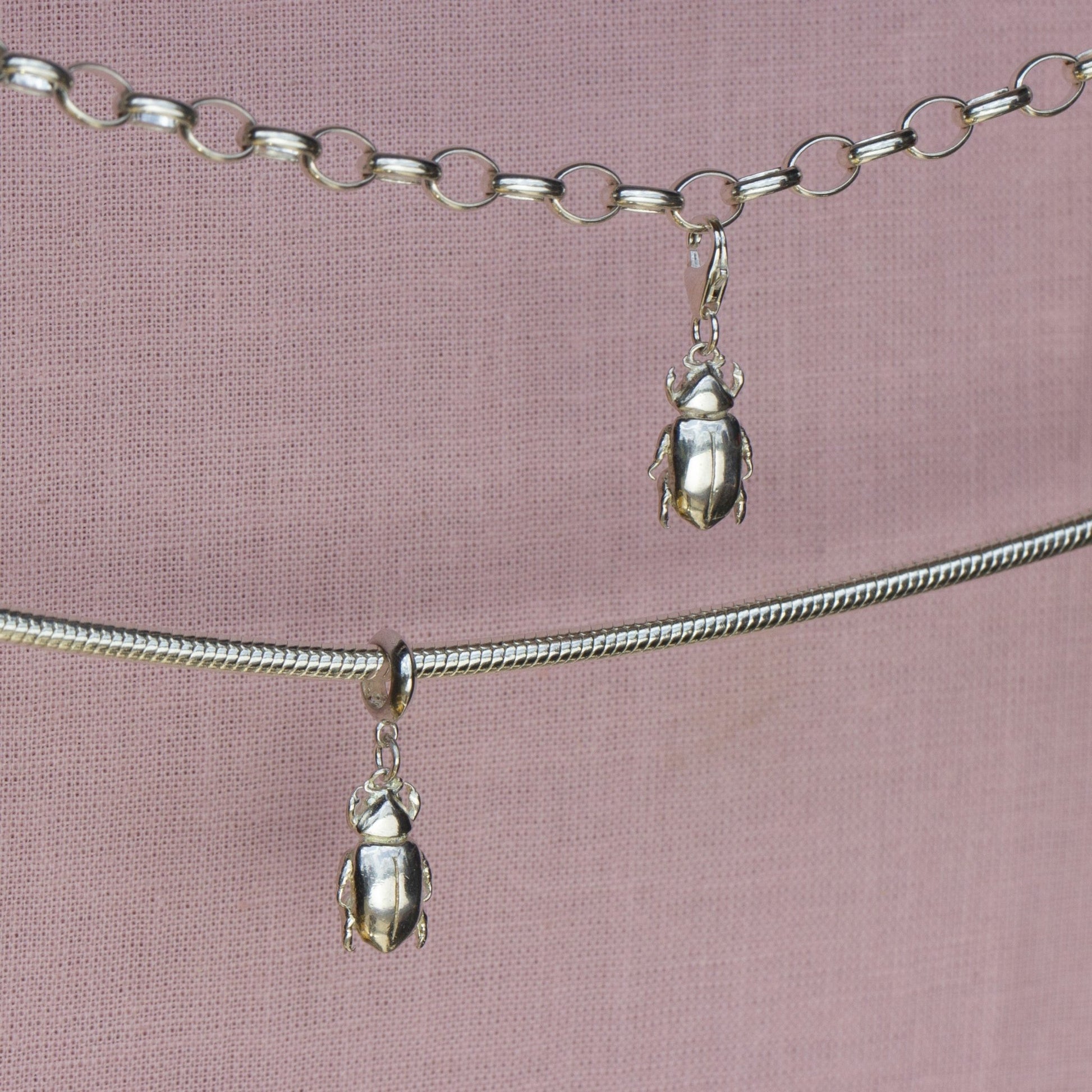 Beetle Silver Charm - MYLEE London