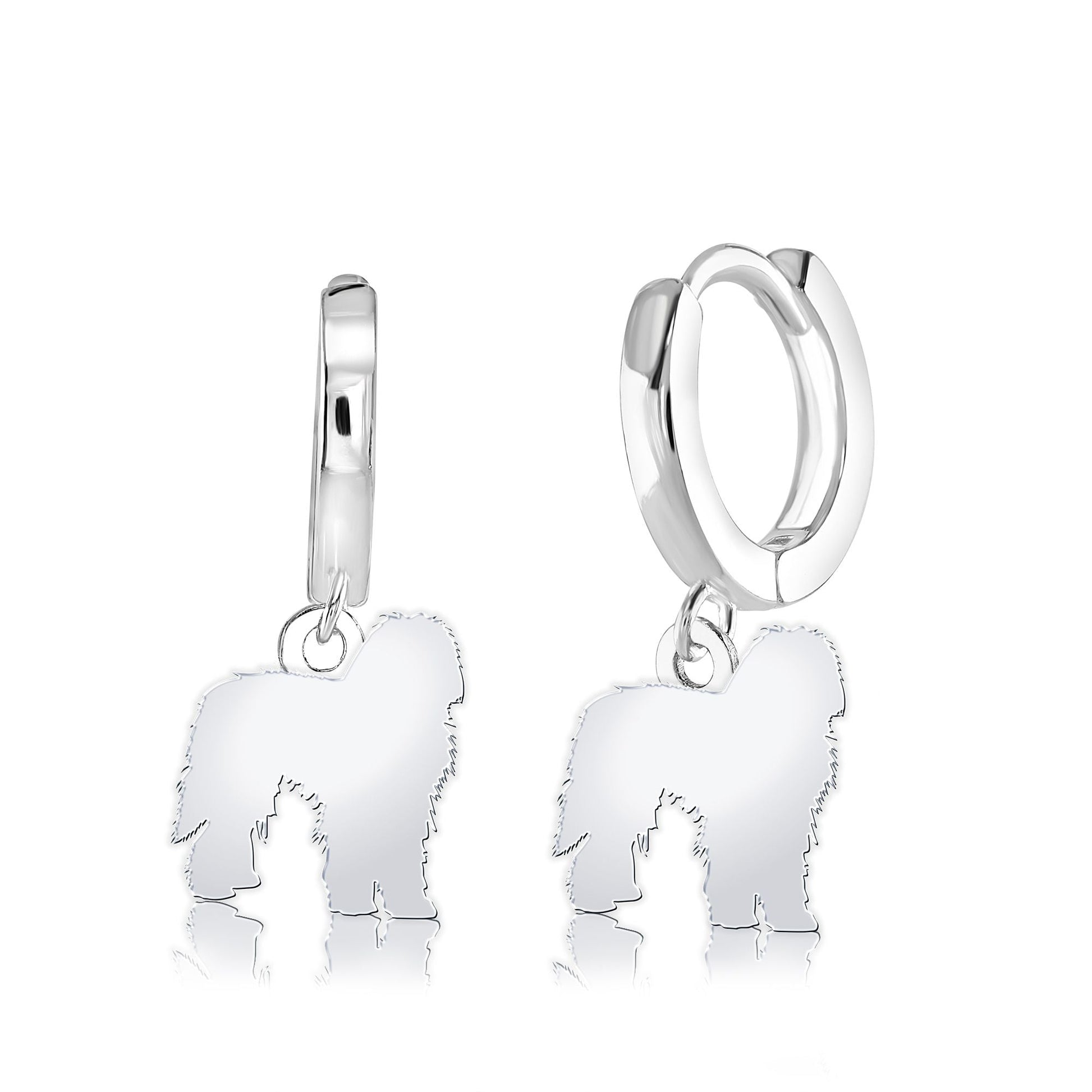 Bergamasco Silhouette Silver Earrings - MYLEE London