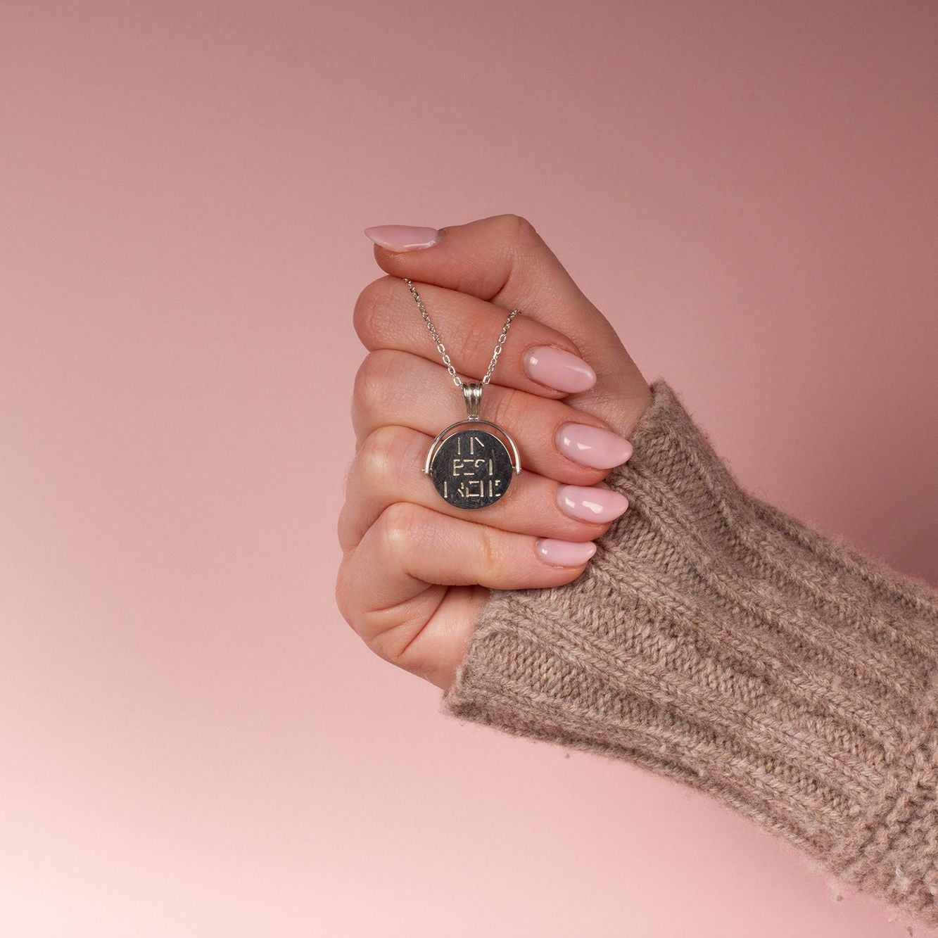 Best Friends Spinner Sterling Silver Necklace - MYLEE London