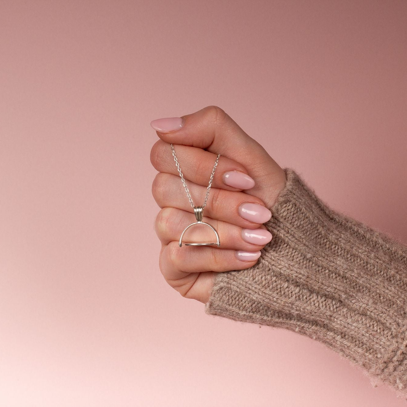 Best Friends Spinner Sterling Silver Necklace - MYLEE London