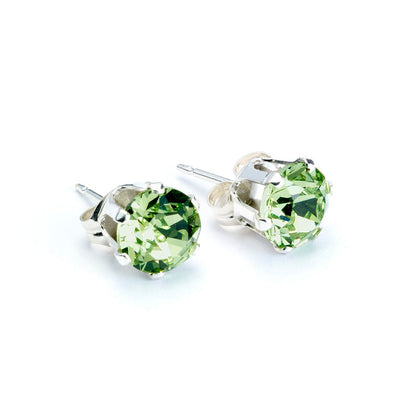 Birthstone Silver Stud Earrings - MYLEE London